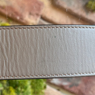 GUCCI GG Supreme Beige/Ebony Coated Canvas Belt SZ 95/38