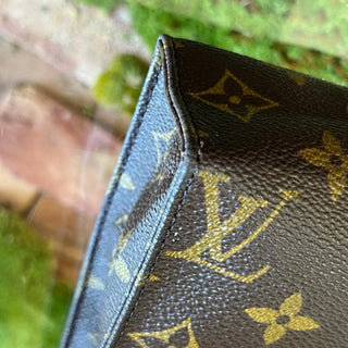 LOUIS VUITTON Toiletry 19 Brown Monogram Canvas Pouch