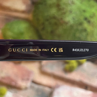 GUCCI GG1338S Burgundy Acetate Square Sunglasses
