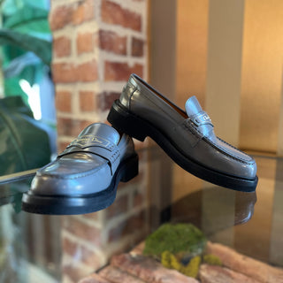 DIOR Gray Calfskin Leather Loafers SZ 35.5 (US 5.5)