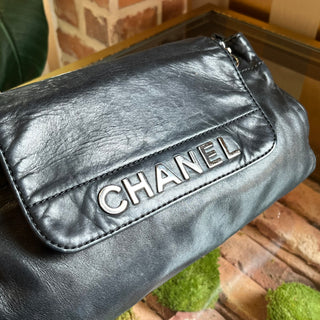 CHANEL Rock and Chic Accordion Black Lambskin Shoulder Bag