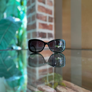 CHANEL 5468-B Black Acetate Square Sunglasses