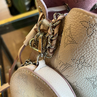 LOUIS VUITTON Bella Pink Degrade Bella Rose Mahina Leather Crossbody Bag