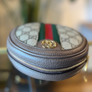 GUCCI GG Surpreme Ophidia Round Backpack