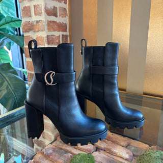 CHRISTIAN LOUBOUTIN Dianouchette Lug 100 mm Low Boots 37.5