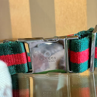 GUCCI Dark Brown GG Monogram Web Belt Bag