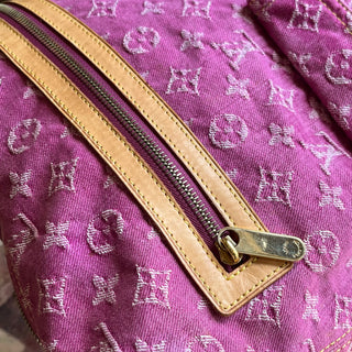 LOUIS VUITTON Baggy GM Pink Fuchsia Monogram Denim Shoulder Bag