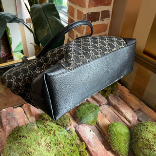 GUCCI Denim Ophidia Medium Black GG Denim Tote