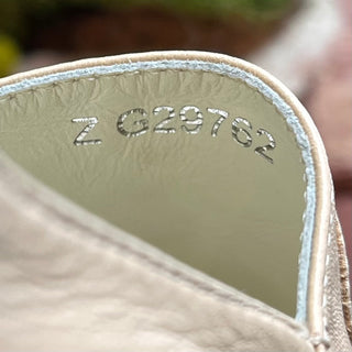 CHANEL Beige Leather CC Espadrilles SZ 38 (US 8)