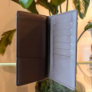 LOUIS VUITTON Damier Ebene Brazza Wallet