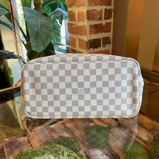 LOUIS VUITTON Neverfull MM Damier Azur Canvas Tote Bag