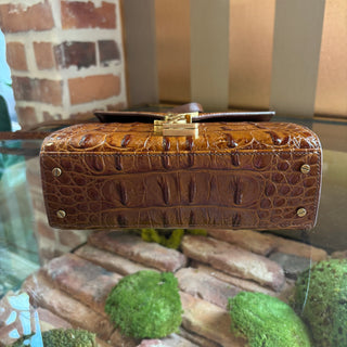 SAINT LAURENT Embossed Leather Cassandre Mini