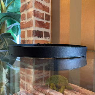 GUCCI Black Leather Marmont Belt SZ 90/36