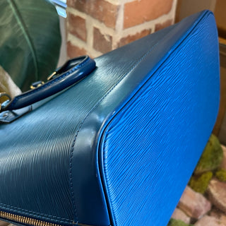 LOUIS VUITTON Toledo Blue Epi Leather Alma PM Bag