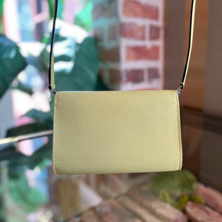 LOUIS VUITTON Louise Summer Yellow Epi Leather Clutch