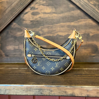 LOUIS VUITTON Loop Monogram Canvas Brown Shoulder Bag