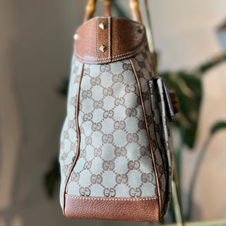 GUCCI GG Canvas Top Handle Bag