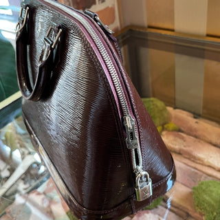 LOUIS VUITTON Alma PM Moka Brown Eclectic Epi Leather Satchel Bag
