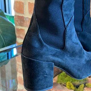 STUARTZ WEITZMAN Black Suede Knee High Boots SZ7.5