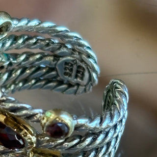 DAVID YURMAN Multistone 5-Row Confetti Cocktail Ring SZ5.5