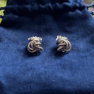 LAGOS Love Knot Sterling Silver Stud Earrings