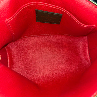 LOUIS VUITTON Cosmetic Pouch PM Damier Ebene Canvas Dome Pouch