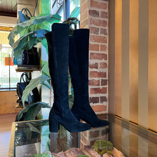 STUARTZ WEITZMAN Black Suede Knee High Boots SZ7.5