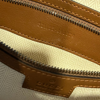 GUCCI Beige GG Supreme Monogram Mini Camera Crossbody