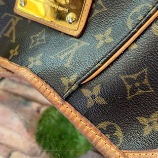 LOUIS VUITTON Galleria PM Brown Monogram Canvas Hobo Bag