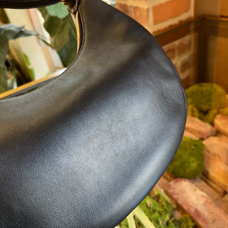 FENDI Fendigraphy Small Black Vitello Grace Matte Hobo Bag