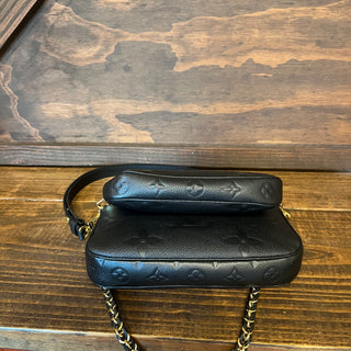 LOUIS VUITTON Pochette Accessories Multi Black Empriente Monogram Giant Leather Shoulder Bag