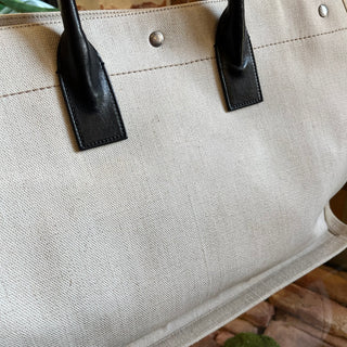 SAINT LAURENT Beige Rive Gauche Tote