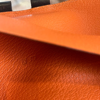 HERMES Continental Chocolate Swift Leather Wallet