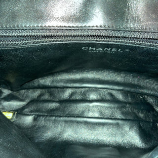 CHANEL Black Leather Reissue Roll Clutch DIA315