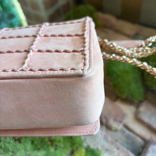 CHANEL Pink Square Quilt Lambskin Flap 2.55
