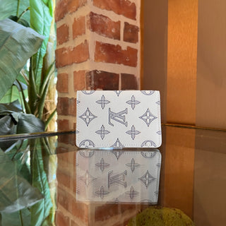 LOUIS VUITTON Monogram White Shadow Calfskin Leather Pocket Organizer