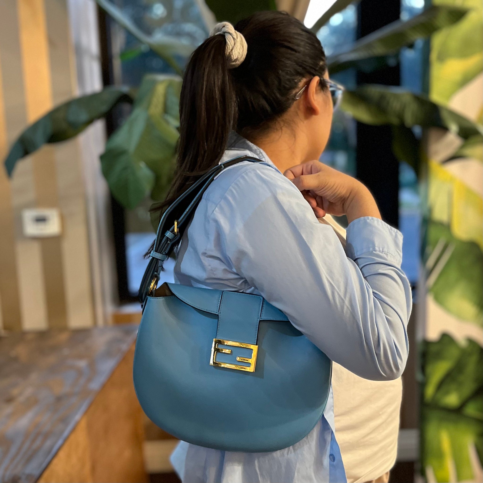 Fendi small croissant shoulder bag Clearance