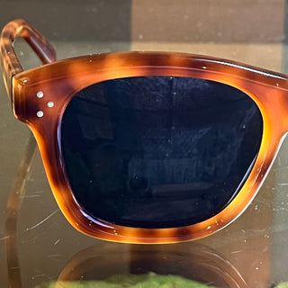 CELINE CL401911 53V Wide Tortoise Shell Acetate Square Sunglasses