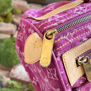 LOUIS VUITTON Neo Speedy Pink Denim Monogram Satchel Bag