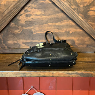 CHLOE Paddington Black Calfskin Leather Hobo Bag