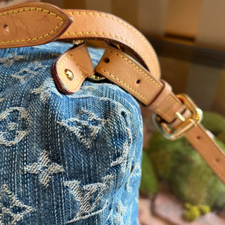 LOUIS VUITTON Sac A Dos Blue Denim Backpack