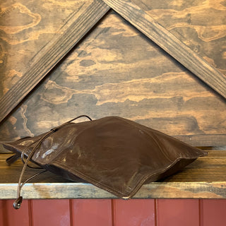 BOTTEGA VENETA Vintage Brown Leather Square Tote