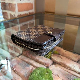 LOUIS VUITTON Damier Ebene Compact Zip Bifold Wallet