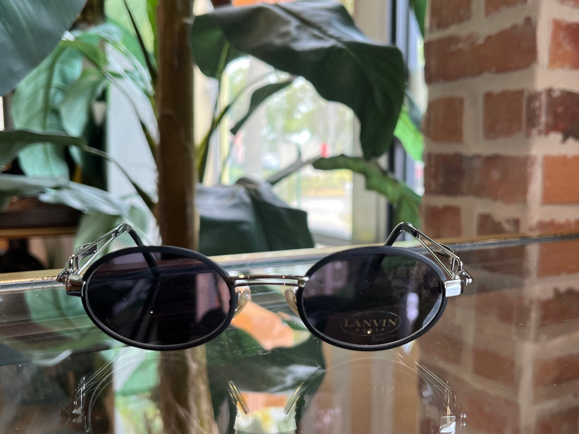 LANVIN Black & Silver 1242 Sunglasses