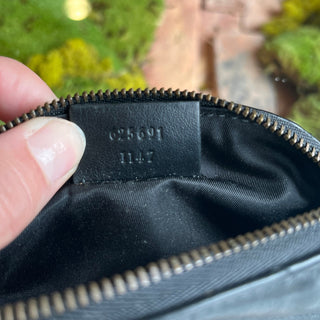 GUCCI Black Chevron Marmont Small Pouch