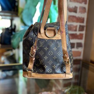 LOUIS VUITTON Montsouris Monogram Canvas Vintage Backpack