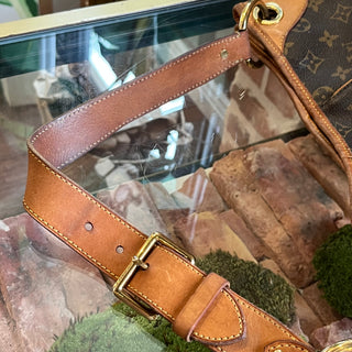 LOUIS VUITTON Galliera GM Brown Monogram Canvas Hobo Bag