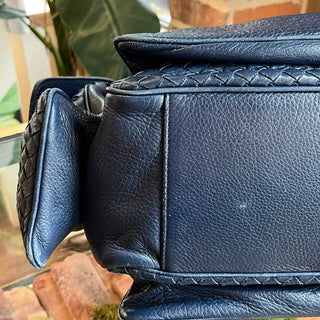 BOTTEGA VENETA Cocker Intrecciato-Trimmed Cervo Leather Hobo Bag
