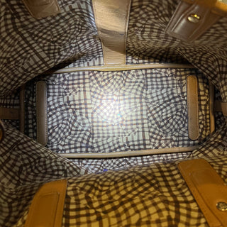 MCM Liz Reversible Cognac Visetos Monogram Canvas Tote