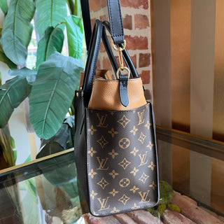 LOUIS VUITTON On My Side Black Calfskin Monogram Tote Bag